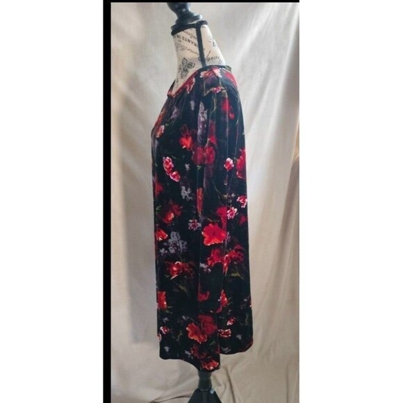 Joe Brown's Floral Purple & Red Velvet Dress Women's US Size 12. - Picture 3 of 6